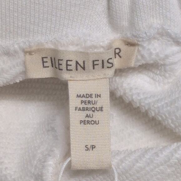 NWT Eileen Fisher White Mid-Thigh Shorts Drawstring Casual Small - Picture 5 of 9